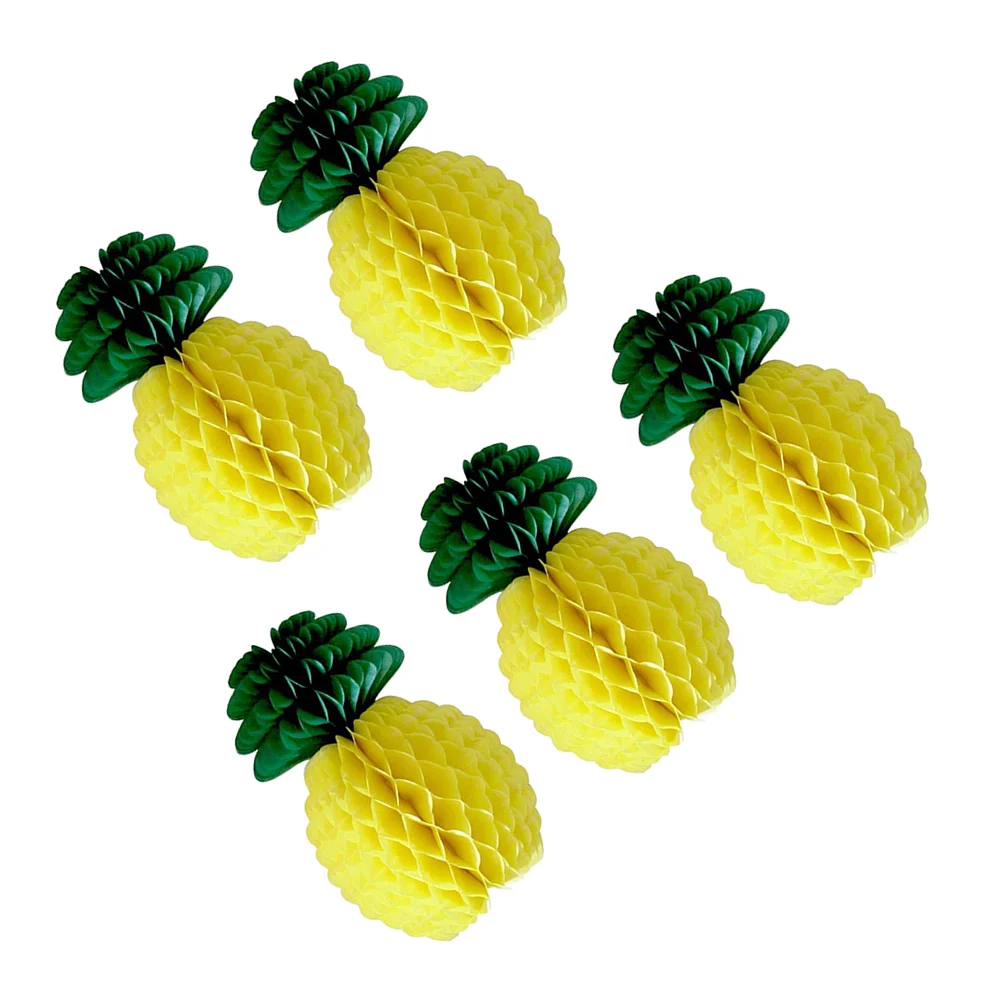 8 шт. сотовые украшения с ананасом Луау товары для дня рождения Гавайской