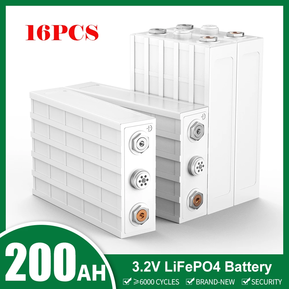 

Аккумуляторы LiFePo4, 3,2 в, а/ч, 16 шт., батарея LiFePo4 для BMS PACK, 12 В, 24 В, системы хранения солнечной энергии, RV, электрический автомобиль, ЕС, США, без Н...