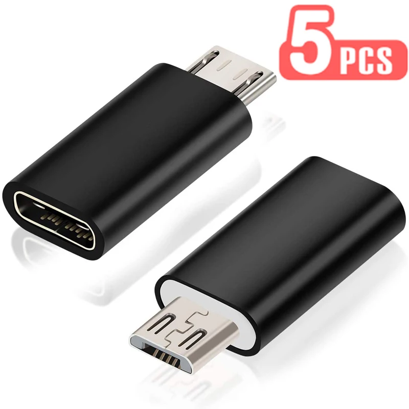 USB Type C Female To Micro USB Male Adapter Connector Type-C Micro USB Charger Adapter for Xiaomi Redmi Huawei Phone Converter