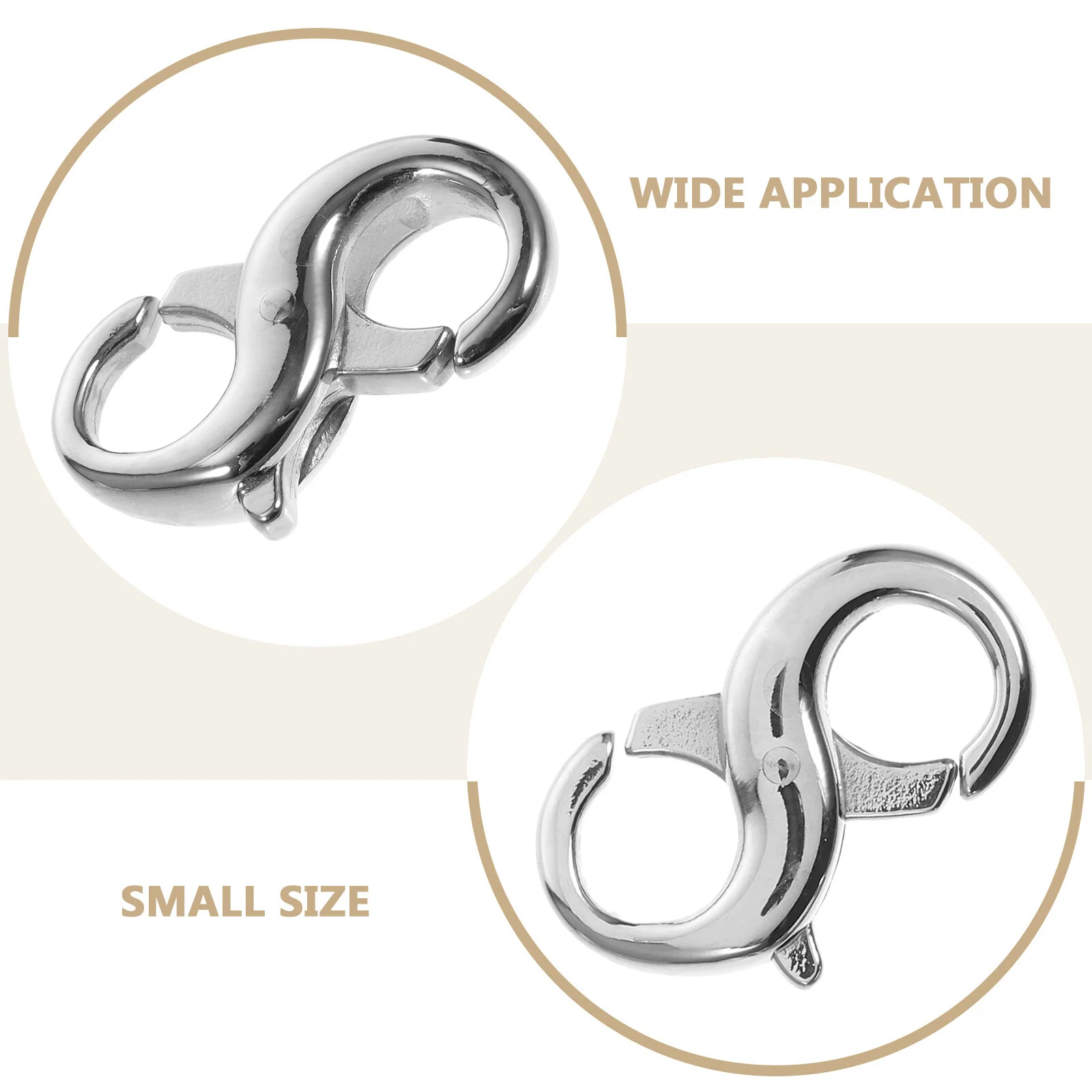 2 Pcs Set Bracelet Accessories Jump Rings Jewelry Making Pendant DIY Accessory Titanium Steel Lobster Clasps Supplies