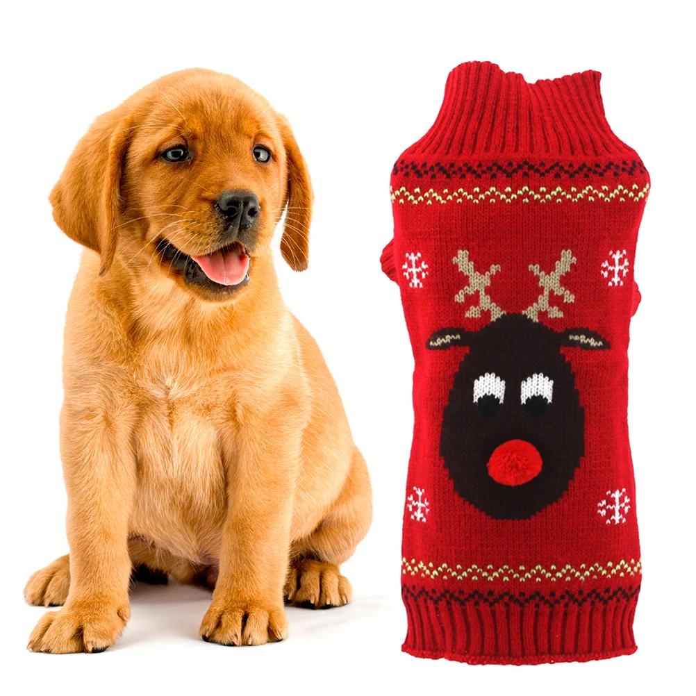 

Christmas Dog Cat Costume Sweaterdogs Pet Winter Pajamas Linen Holiday Puppy Outfits Small Sweaters Outfit Party