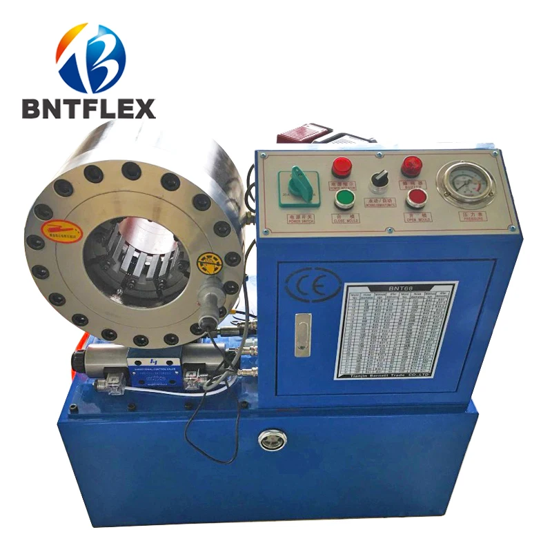 

Free shipping Europe CE BNT68 electric hydraulic hose pressing machine crimper hose machine