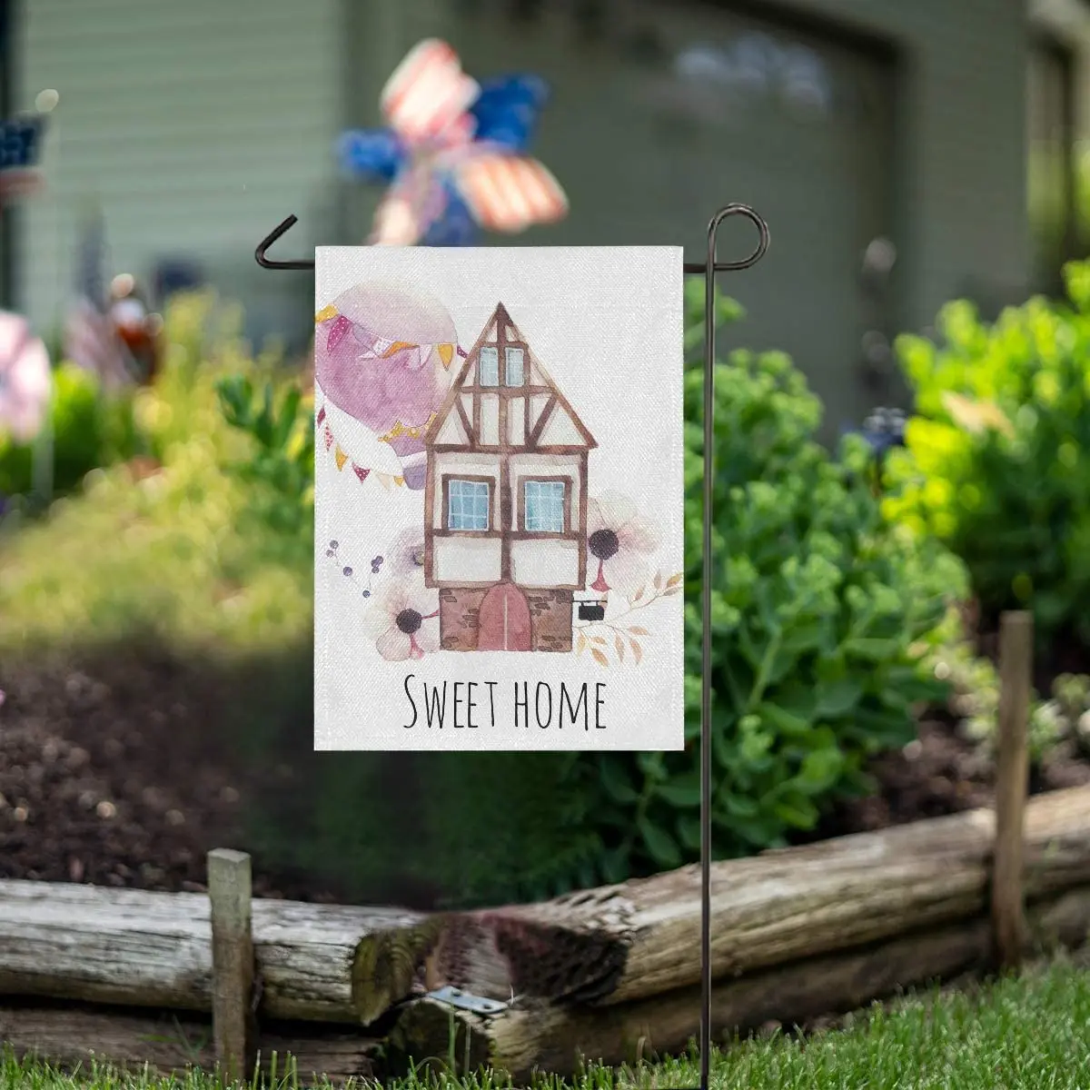 

Home Sweet House Garden Flag Welcome Home House Flags Double Sided Yard Banner Outdoor Decor Banner for Outside House Yard Home
