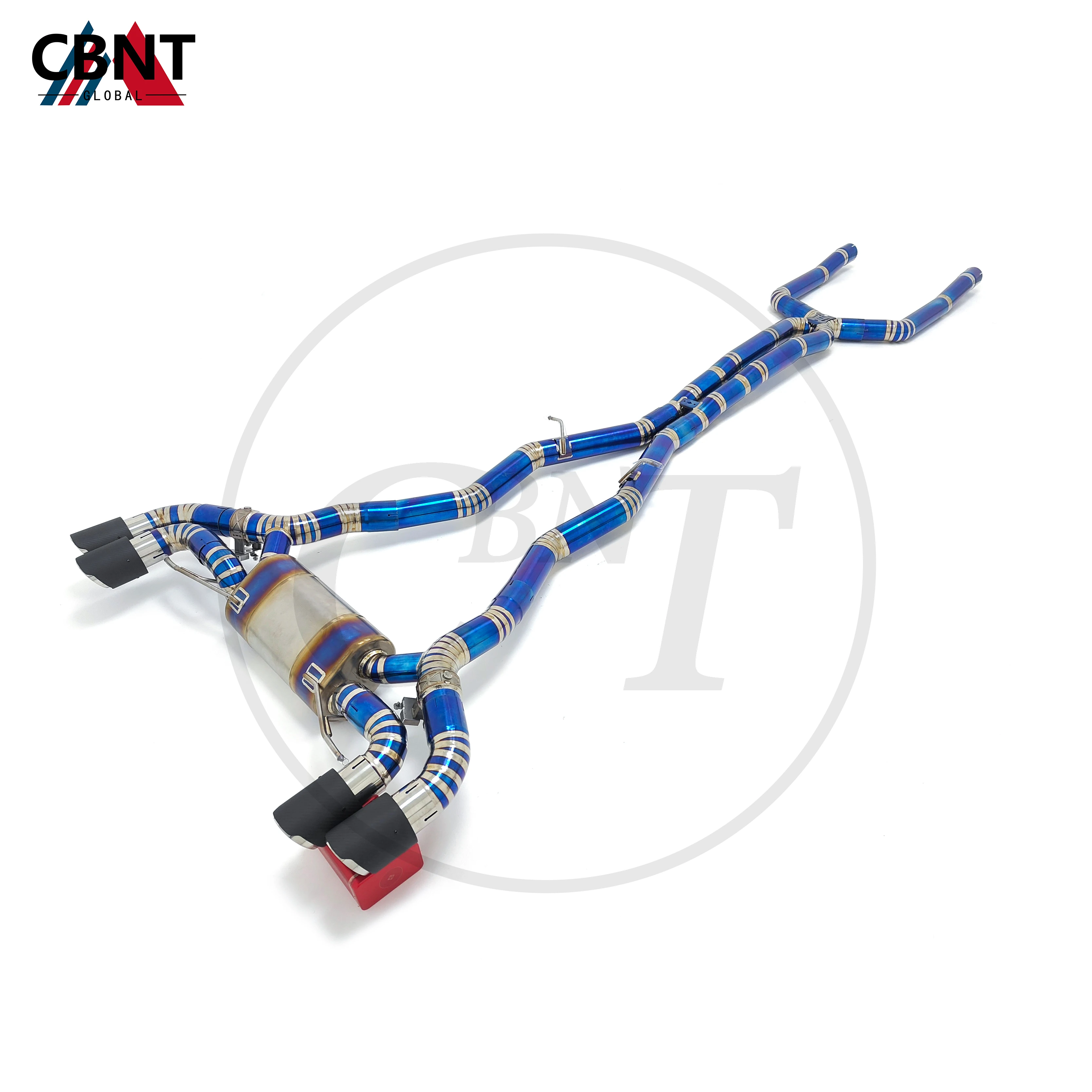 suwana rura wydechowa CBNT Catback do BMW F90 M5 4.4T 2019-2023 wysokiej jakości tytanowy tłumik układu wydechowego z zaworem