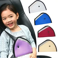 car kids safe fit seat belt adjuster triangle sturdy breathable neck protection baby child safety belts cover auto accessories