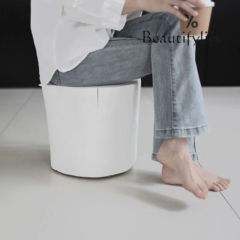 Современный минималистичный шикарный журнальный столик из дерева или камня в