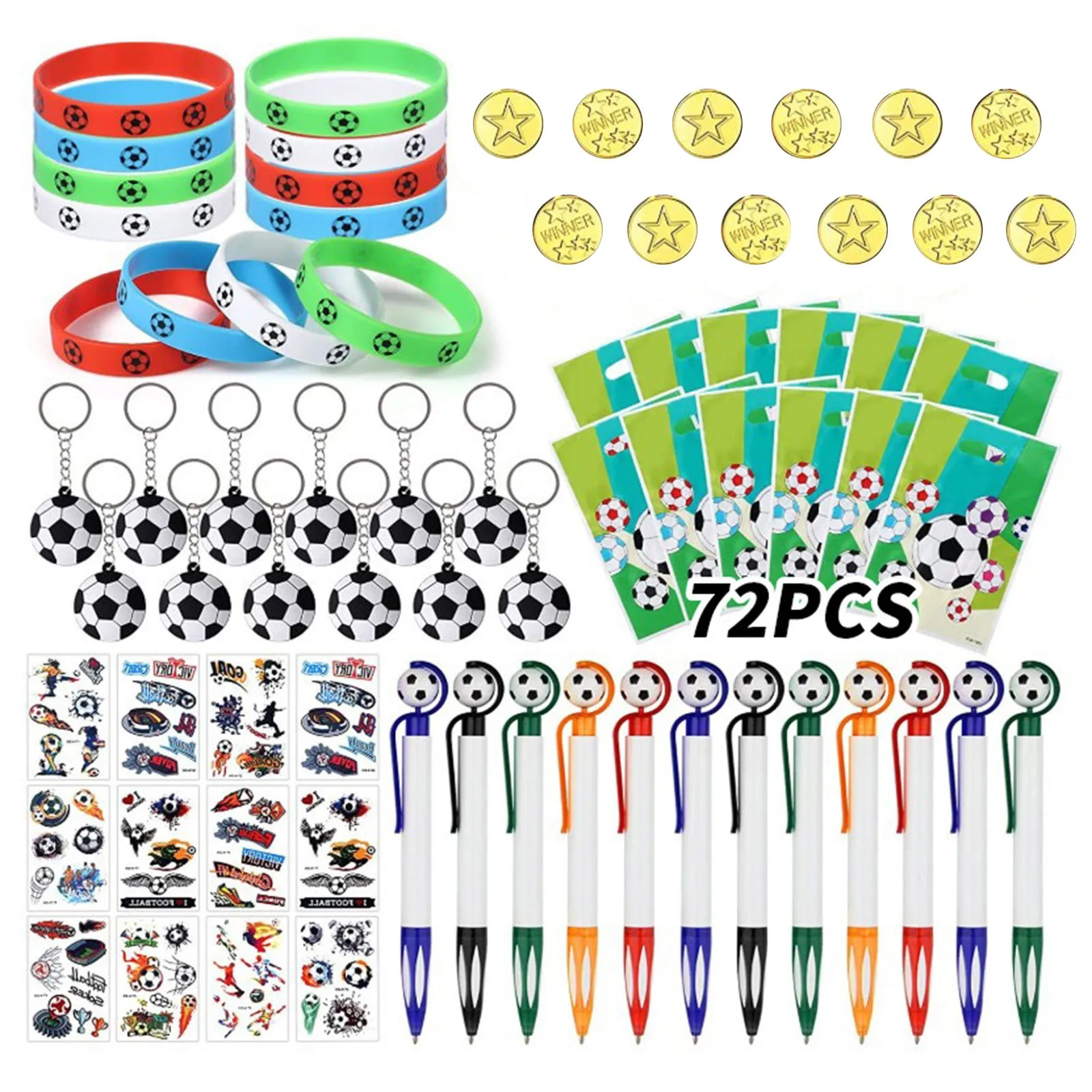 

51 шт., подарочный набор для чемпионата мира по футболу 2022 года, наклейка для тематической футбольной вечеринки, стирательные силиконовые ма...