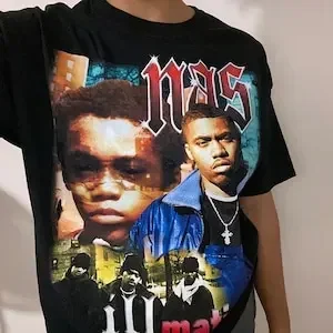 Nas-футболка с надписью Illmatic BN002