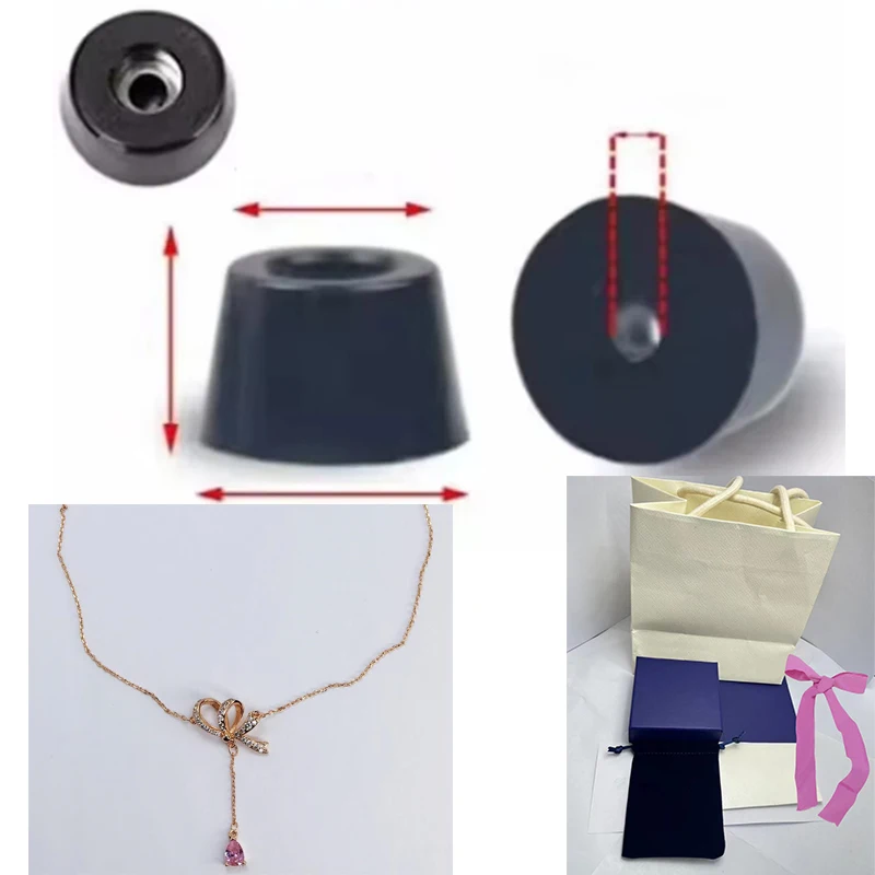 Экологически чистый резиновый амортизатор Hyperbola Y-образный розовый бант ожерелье