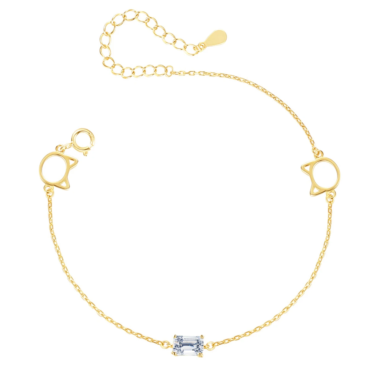 

New Fashion S925 Sterling Silver Bracelet for Women Korean Zircon Cute Simple Hand Chain Sweet Girl Fine Jewelry Gift Wholesale