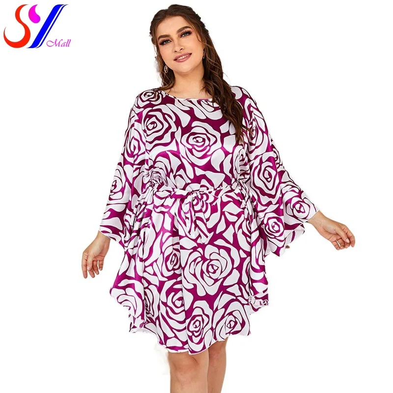 

Women Nightgown Night Dress Sexy Silk Nightdress Large Size Ice Silk Doll Sleeves Leisure Home pijama mujer