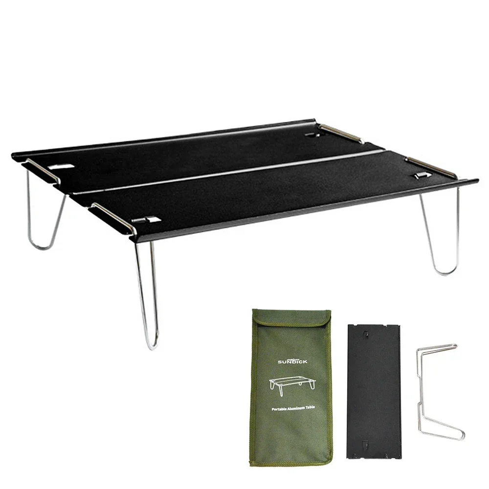

Mini Picnic Camping Table Portable Aluminum Folding Table Collapsible Beach Table For Outdoor Camp Picnic BBQ Travel Fishing