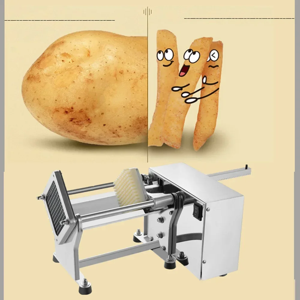 Коммерческий резак для картофеля фри электрический картофельных чипсов из