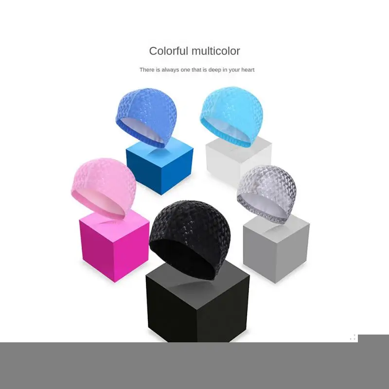 

Ultra thin Bathing Caps Free Size Comfortable Swimming Caps For Men Women Elastic Nylon Ear Protection Long Hair Swimming Hat
