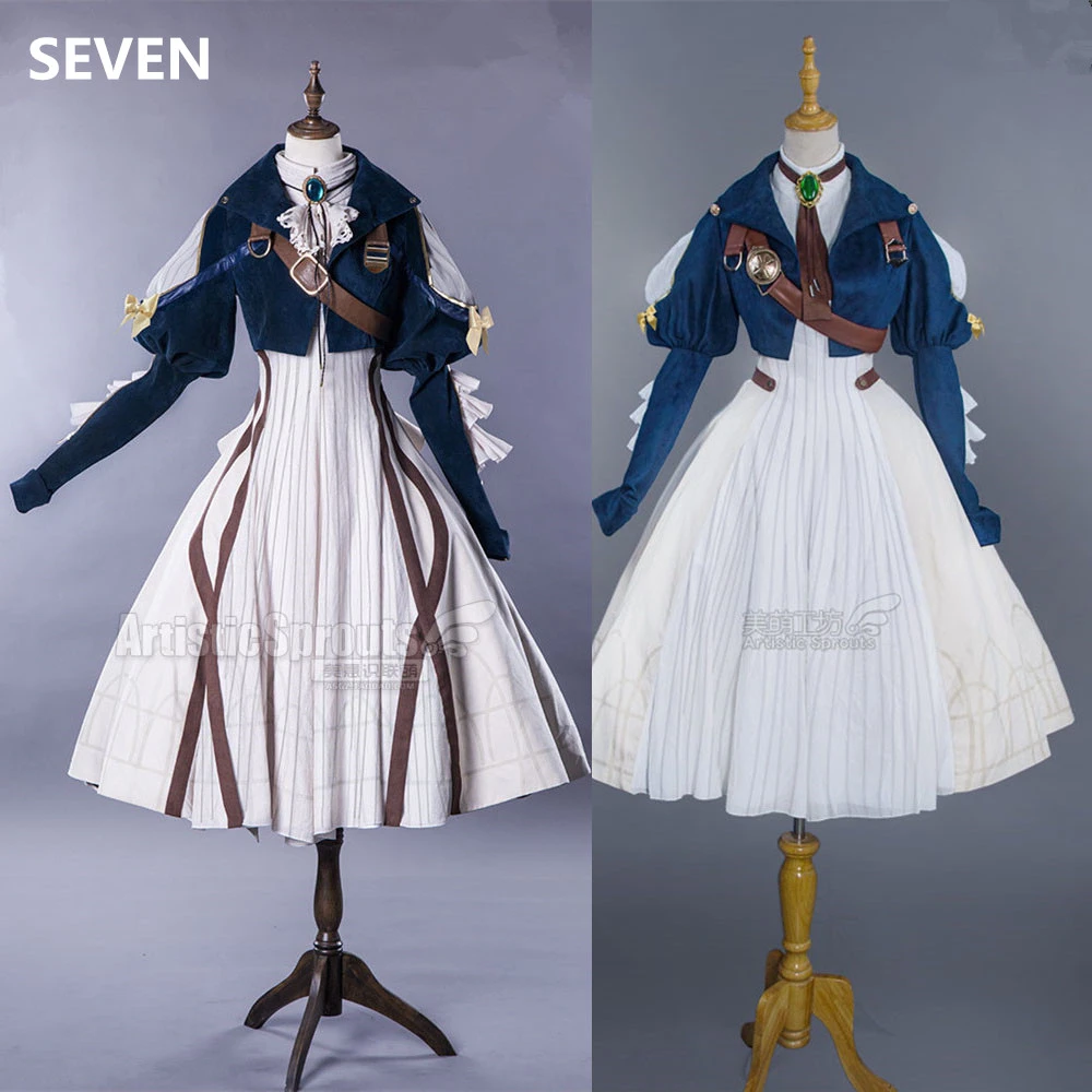 Size XS-XXL Anime Violet Evergarden Cosplay Costume Women Dress Christmas Cosplay Violet Evergarden Lolita Costumes