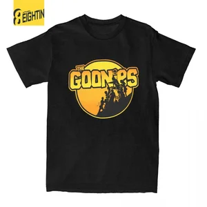 Men The Goonies 80s Movie T Shirt Pure Cotton Clothes Fashion Short Sleeve Round Collar Tees Printed T-Shirt