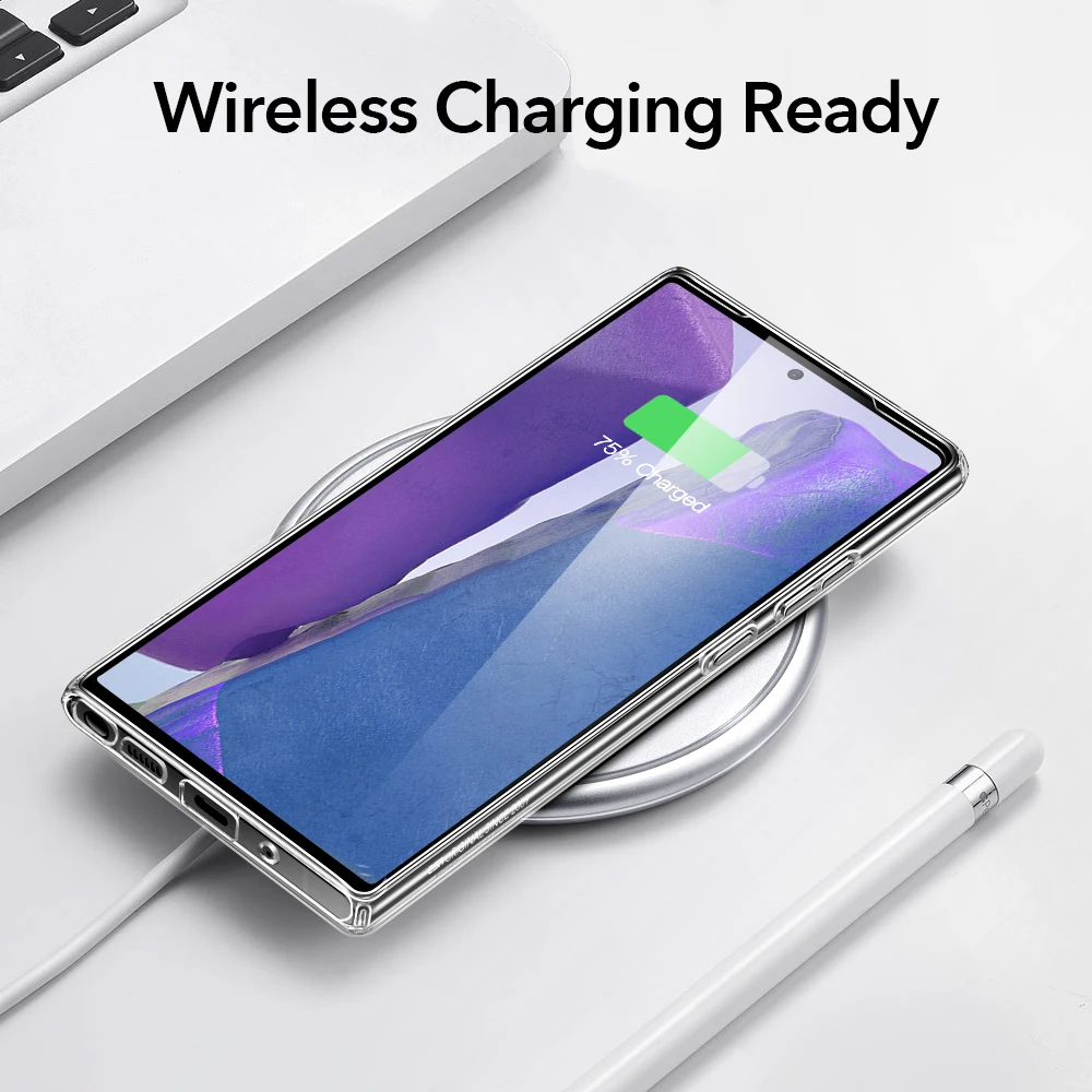 ESR for Note 20 Ultra Case for Samsung Note 10 Plus Tempered Glass Case for Galaxy Note 20 Clear Protective for S20 Plus Ultra