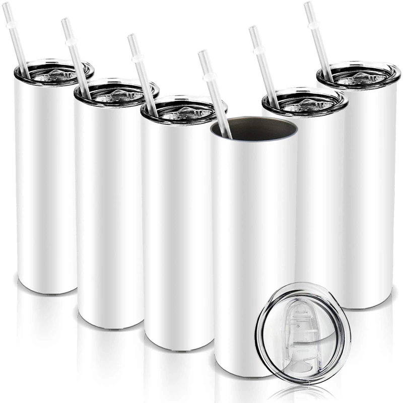 

6 Straw Thermos Cup, Binbar Cup, Portable Car Water Cup, 20 Oz Straight Cup, Beer Cup, Straw Water Cup