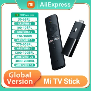 ТВ-приставка Xiaomi Mi TV Stick box Android TV 9,0, 4 ядра, 1080P HD, Двойное декодирование, 1 ГБ ОЗУ, 8 Гб ПЗУ, Google Assistant, Netflix, Wi-Fi 5