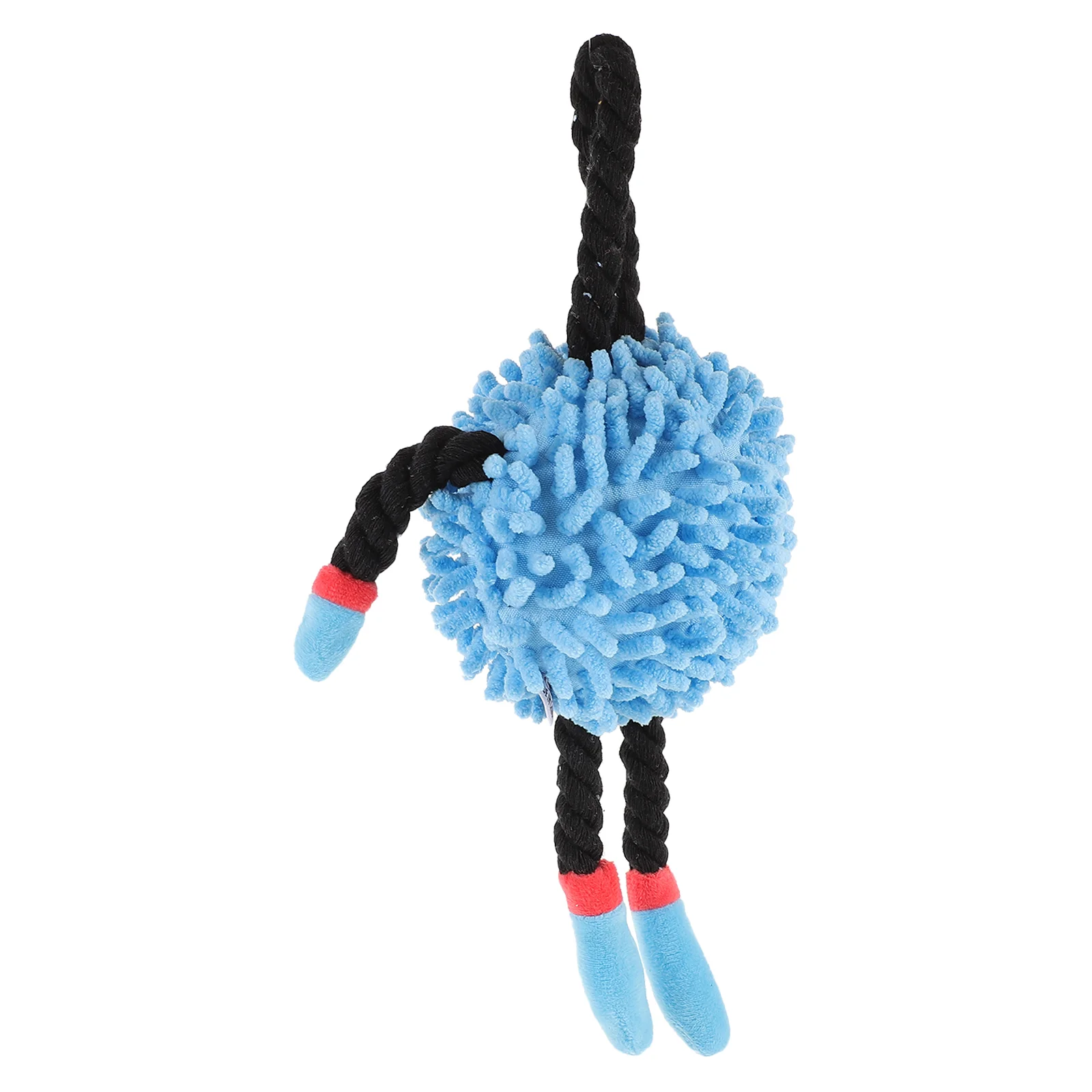 

Tug War Rope Dog Squeaky Toy Plush Bungee Toys For Small Dogs Interactive Chewing