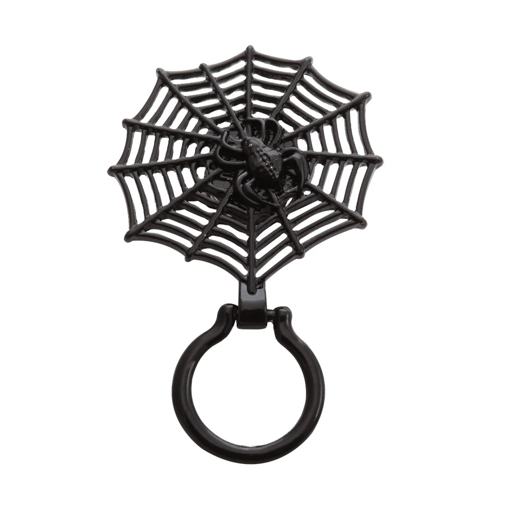 Хэллоуин ювелирные изделия Готический Паук Паутина Магнитная Брошь белый кристалл самолет Корона броши Хэллоуин ювелирные изделия Готический Паук Паутина Магнитная Брошь белый кристалл самолет Корона броши