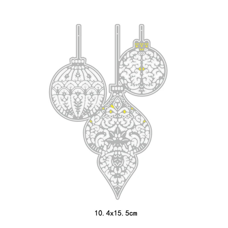 

Рождественские декоративные металлические Вырубные штампы в виде шариков, Искусственная елка, карточка из бумаги, тиснение, декоративное ремесло