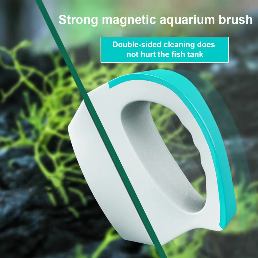 

Magnetic Glass Cleaner Aquarium Fish Tank Brush Double-sided Window Glass Cleaning Tools Floating Brushs Aquarium Accessoires