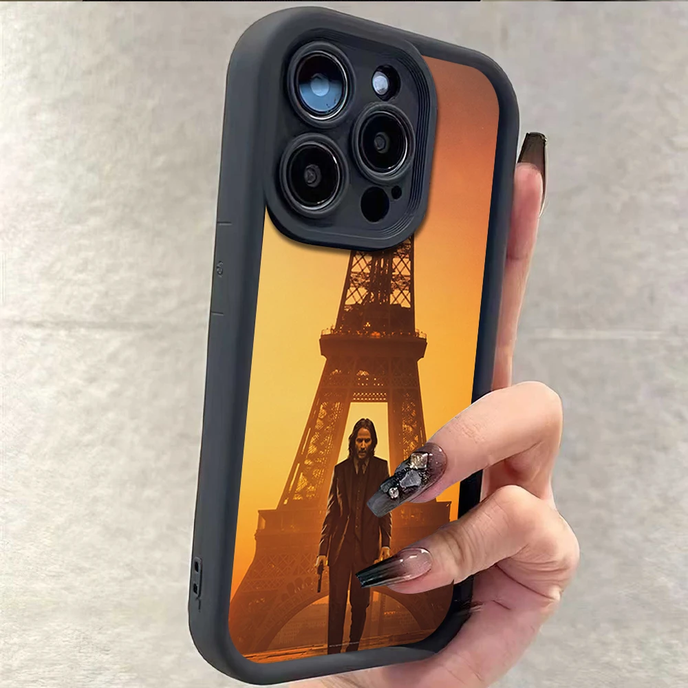 Пленка John Wick Chapter 4 для iPhone 16 15 14 13 12 11 Pro Max Plus защитная противоударная силиконовая