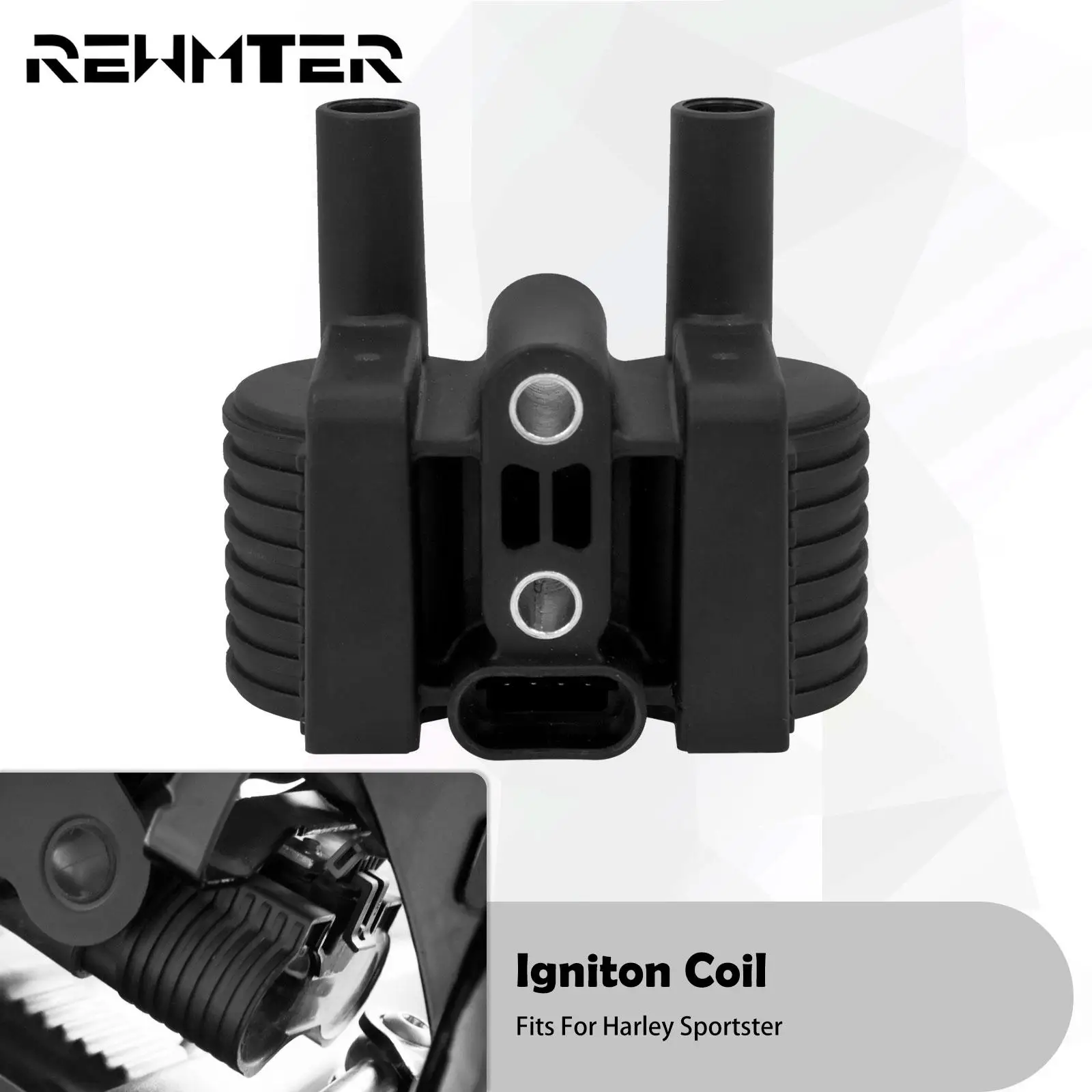

Motorcycle Ignition Coil Pack Black For Harley Sportster XL 883 1200 72 Roadster Nightster Seventy Two Iron Super Low 2007-2021
