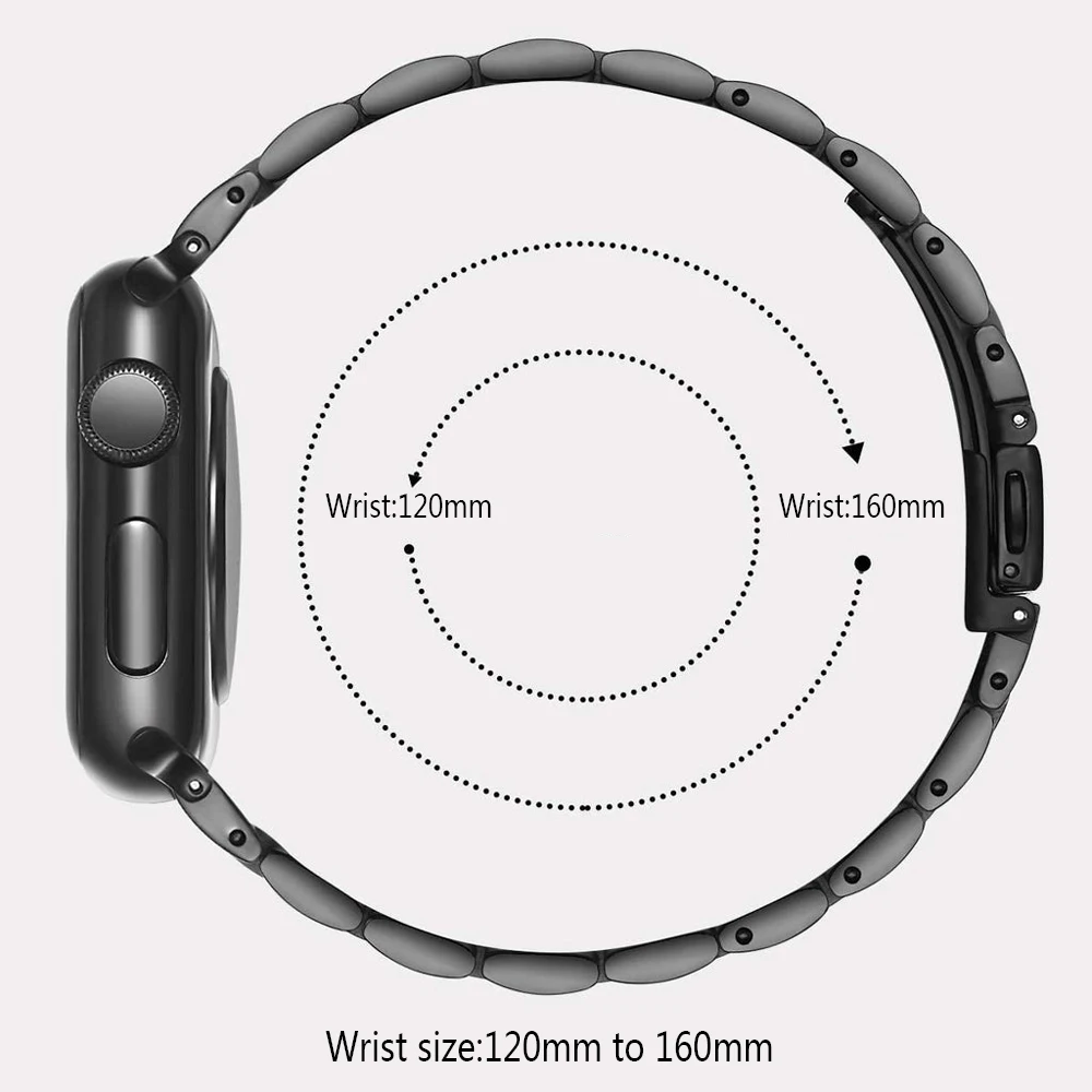 Slim Wristband for Apple Watch Band 6 5 4 Se 40 44mm 8 7 41 45mm Women Stainless Steel Bracelet for IWatch Ultra 49mm 42mm Strap