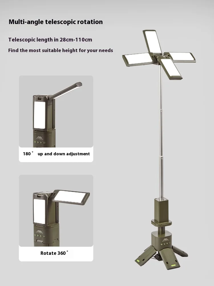 YLEN CL-Z2 выдвижной туристический фонарь с возможностью поворота на 720 °