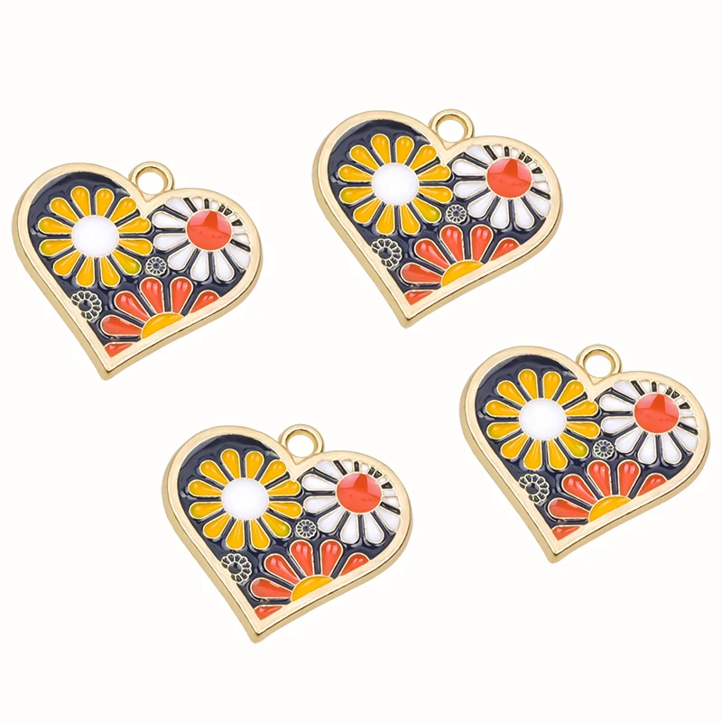 10 шт./лот Подвеска из сплава в виде персикового цветка вишни пиона груши авокадо