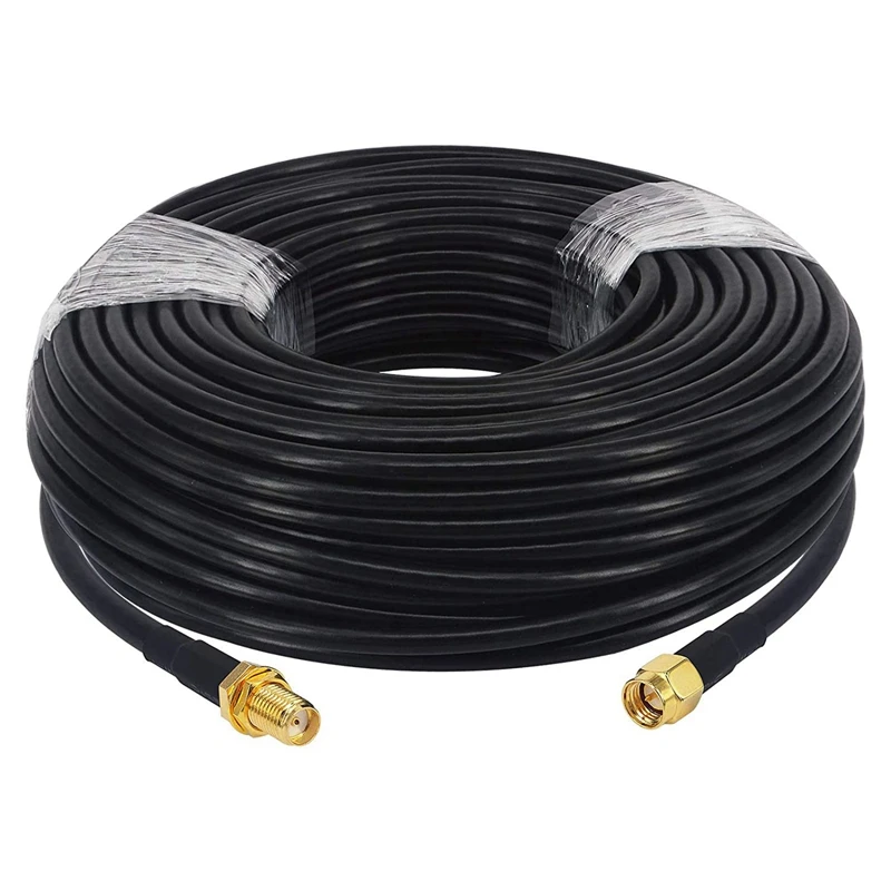 

25M WiFi Antenna Cable SMA Male to SMA Female Cable RG58 50 Ohm SMA Male to Female Coaxial Pigtail Jumper Cable for 4G