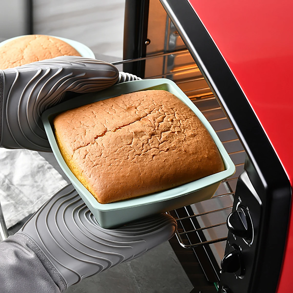 2 шт. силиконовый противень для бытовой духовки легко снимается прямоугольная