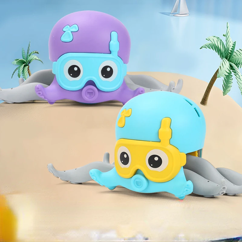 

Electric Octopus Interactive Cat Toys for Indoor Cats Smart Kitten Toys Clockwork Rope Pulled Crawl Land Water Pet Exercise Toys