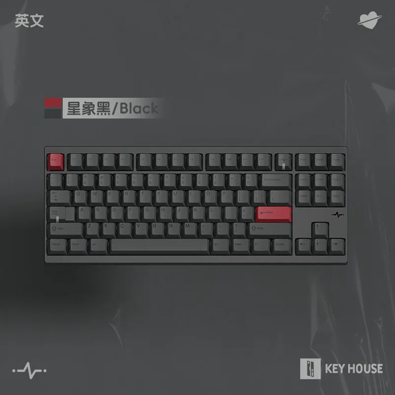 Фото Механические кейкапы Key House Crush Theme, толщина 1,7 мм, PBT, сублимационная печать, профиль Cherry, греческие, корейские, японские клавиши №3