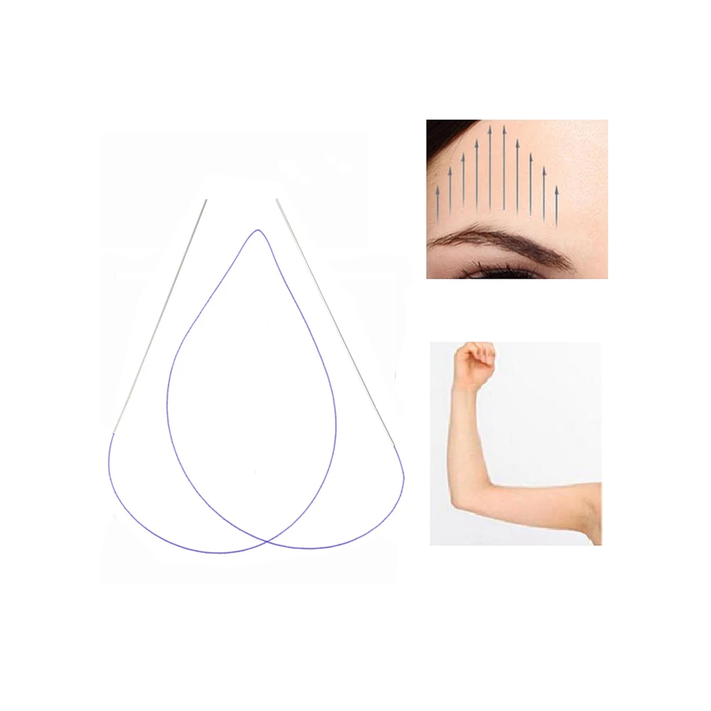 

Двойная игла Pdo для подтяжки бровей, 19 г, 125 мм