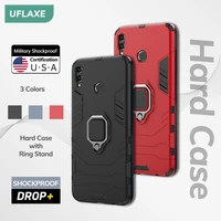 uflaxe original shockproof case for honor play 6x 8x 8x max back cover hard casing with ring stand