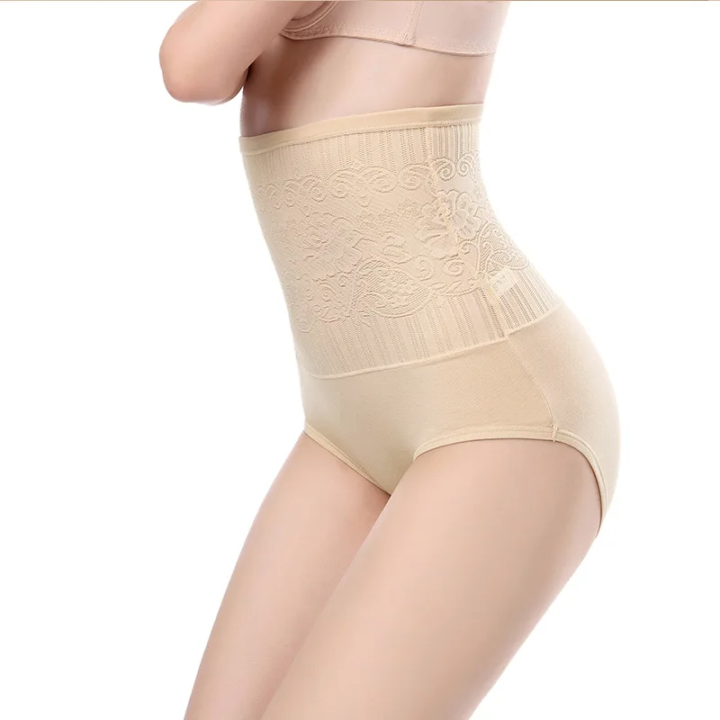 

Belly Lifting Buttocks Pure Cotton Seamless Panties High Waist Postpartum Panties Plus Size Breathable Underwear