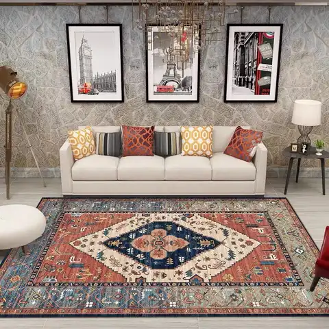 Скандинавский марокканский этнический стиль, ковры, украшение для гостиной, дивана, журнального столика, персидский ковер для дома, спальни...