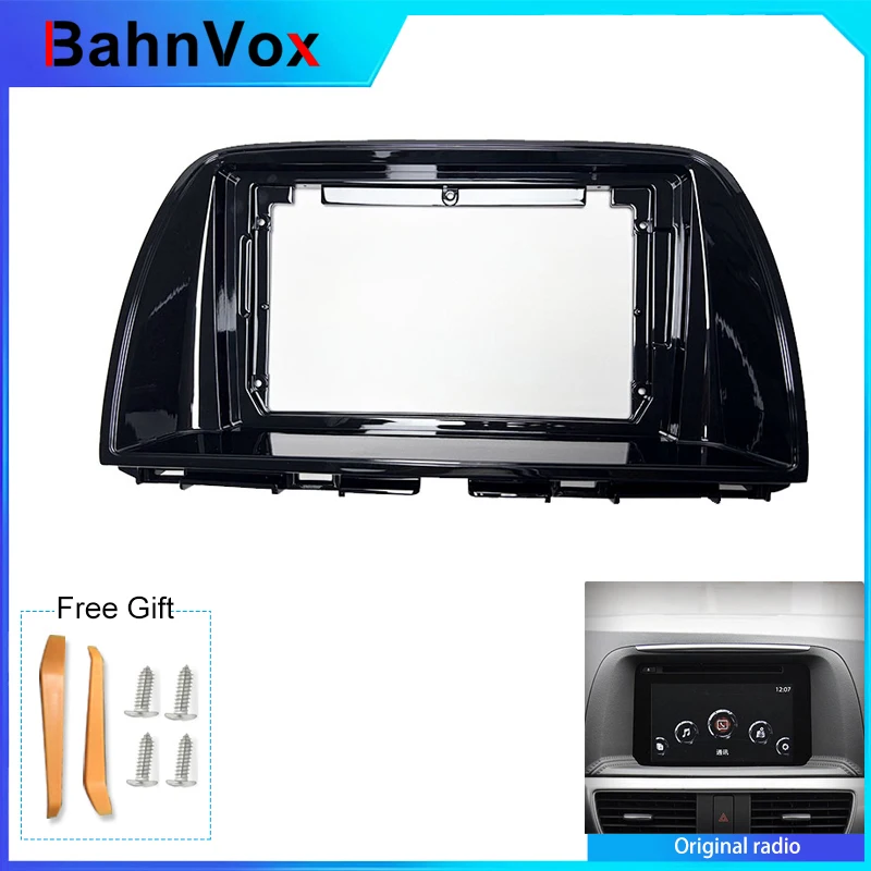 Фото 9-дюймовая рамка для автомобильной магнитолы Android для MAZDA CX5 CX-5 2013-2016, 2DIN, GPS, панель-адаптер, проводной адаптер, кабельный комплект №1