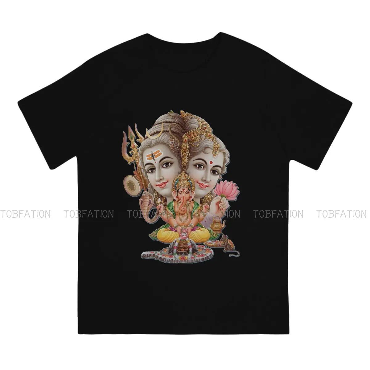 Фото Вечный лорд Shiva God Crewneck футболки Parvati Персонализированная Мужская футболка смешные Топы размер S-6XL №2