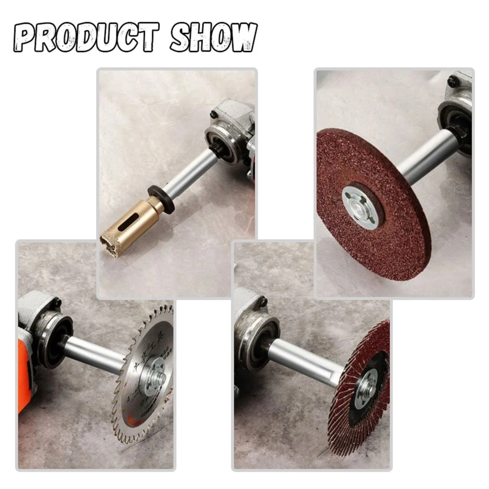 

Shaft Connecting Rod 1 Set Adapter Angle Grinder Extension M10 Thread Parts Tools With Nuts Industry Practical