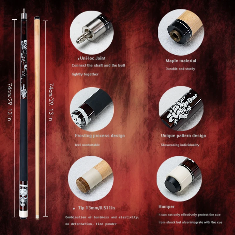 Профессиональная фотопалка 13 мм с дизайном черепа идеально подходит для девяти