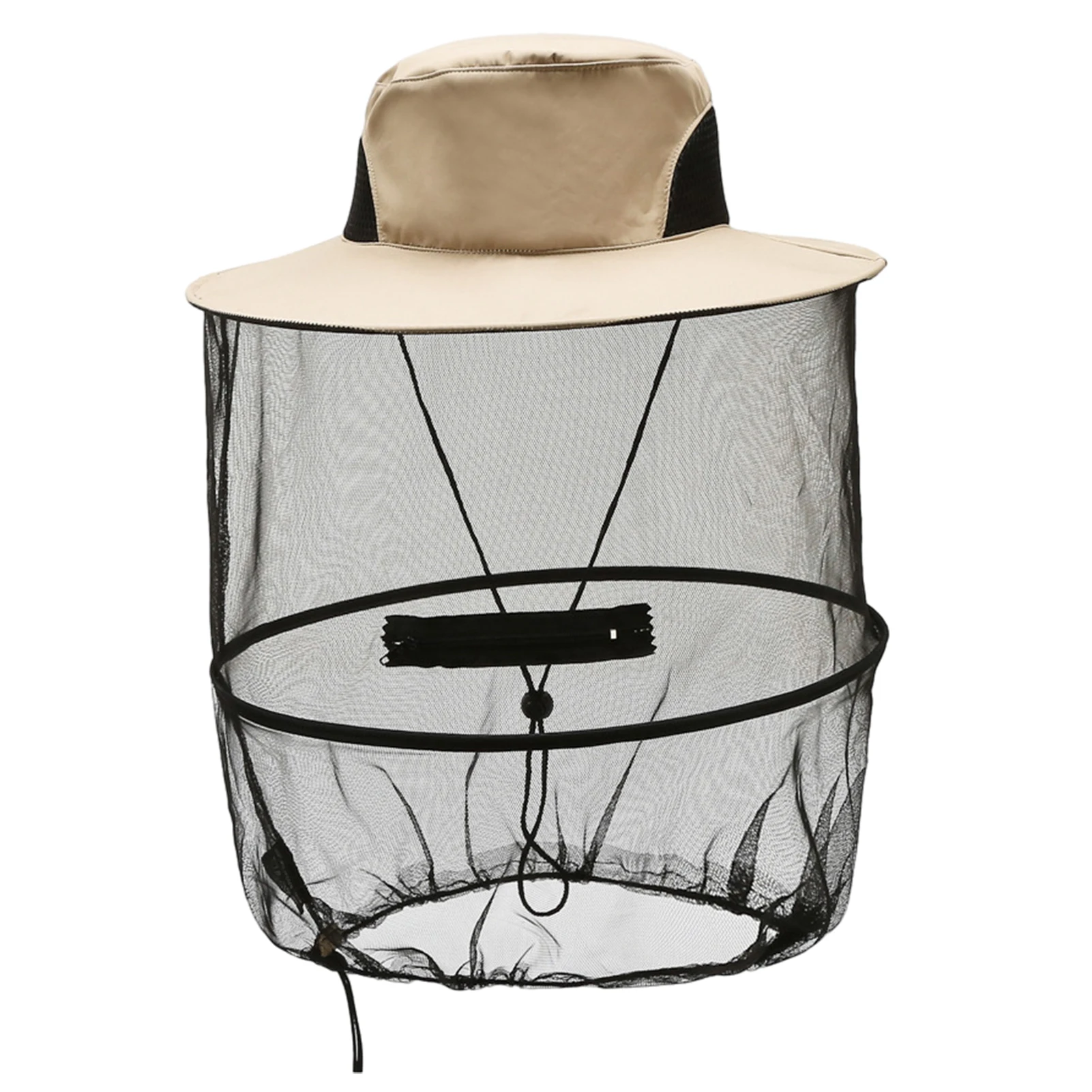 

With Netting Bucket Cap Gardening Mosquito Fine Mesh Adjustable Strap Facial Protector Bee Keeping Washable Camping Sun Hat