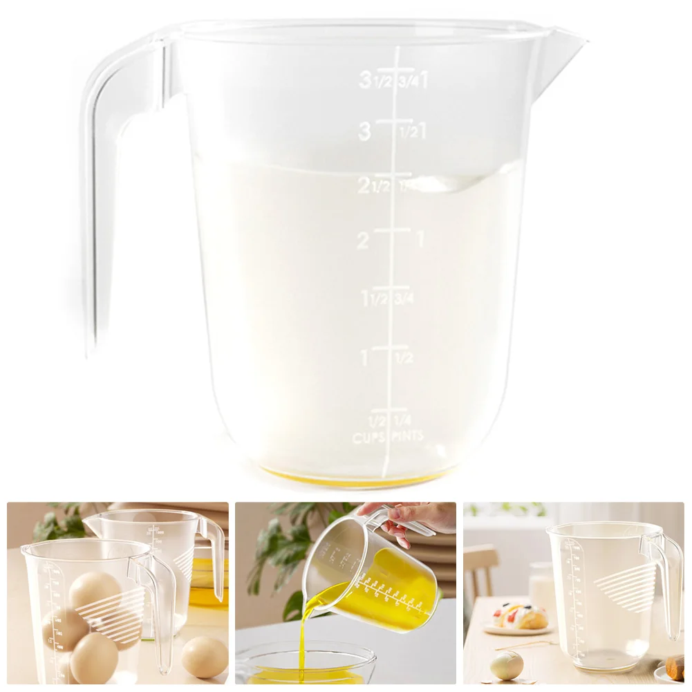 

1000ML Measuring Cup Large Capacity With Scale With Handle Kitchen Tool Eco-friendly Plastic Liquid Measure Cups Pour Spout