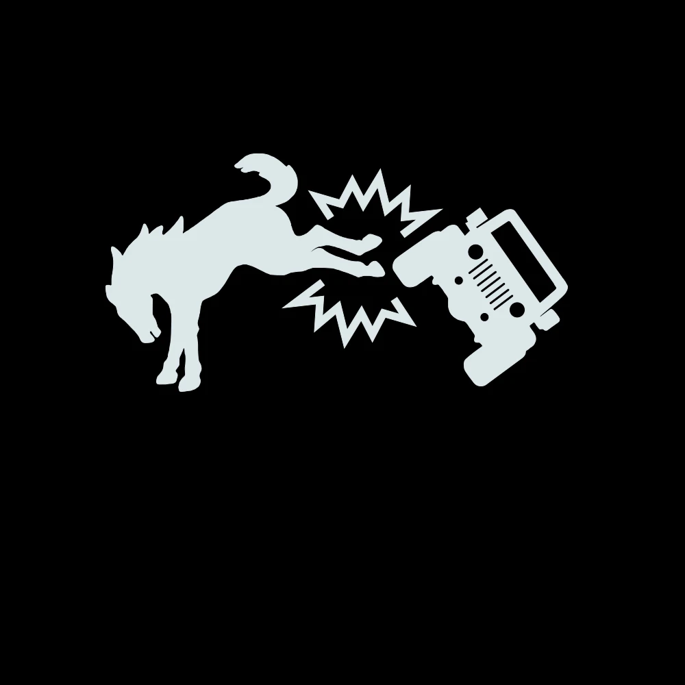 

Забавные наклейки на бампер автомобиля «Bucking Kicking», наклейки для Ford Bronco, водонепроницаемые высеченные украшения