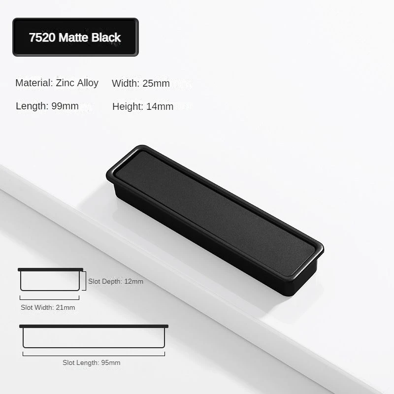 

Современные простые встроенные ручки для кухонного шкафа раскладушки скрытые ручки из цинкового сплава ручки для шкафа для детской комнаты