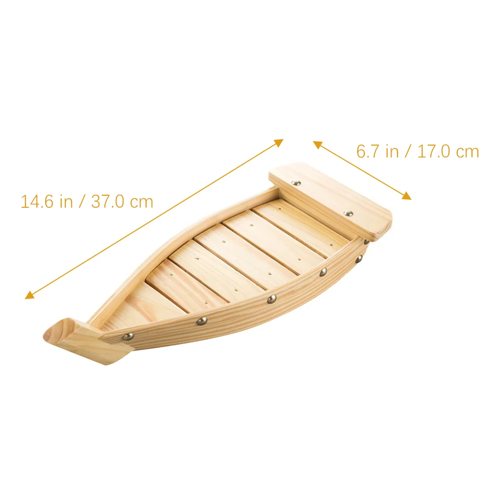 Лодка для суши-моста контейнер сашими деревянный держатель простой поднос