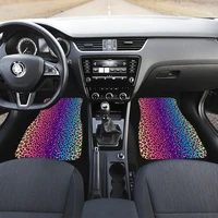 colorful pink purple animal print leopard cheetah car floor mats set front and back floor mats for car car accessories